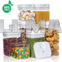 Набір ємностей для сипучих продуктів Food Storage Container Set 7 шт з білими кришками